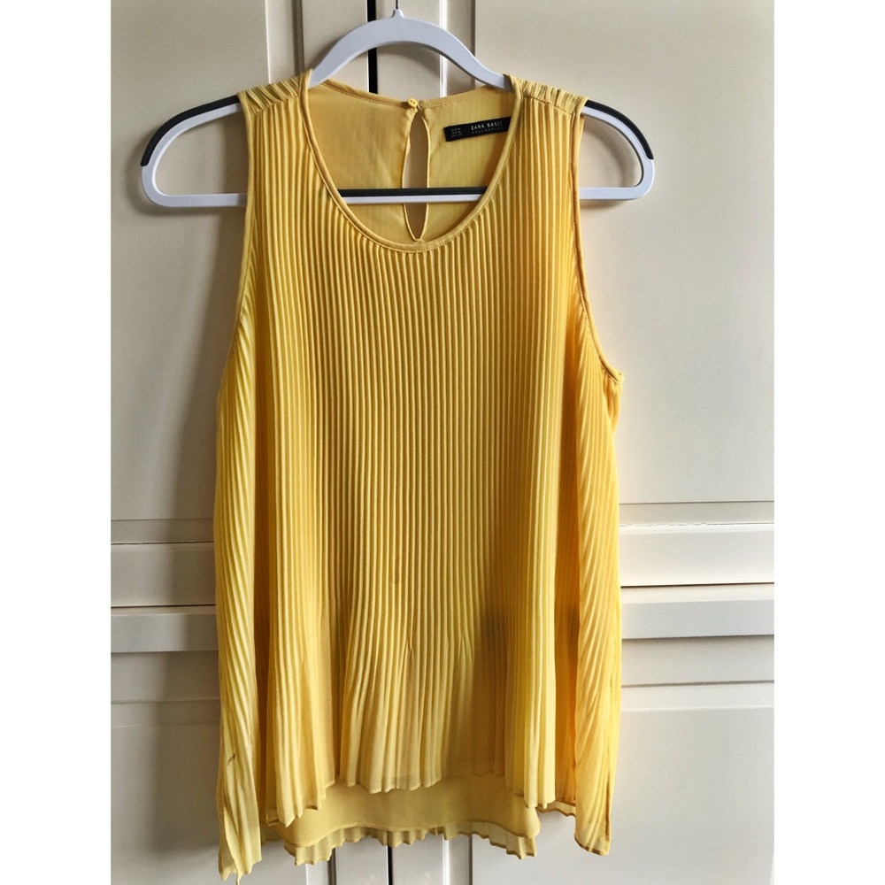Zara Pleated Women’s Tank Top sz M